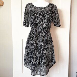 Women’s LOFT Black White Dress Size XS